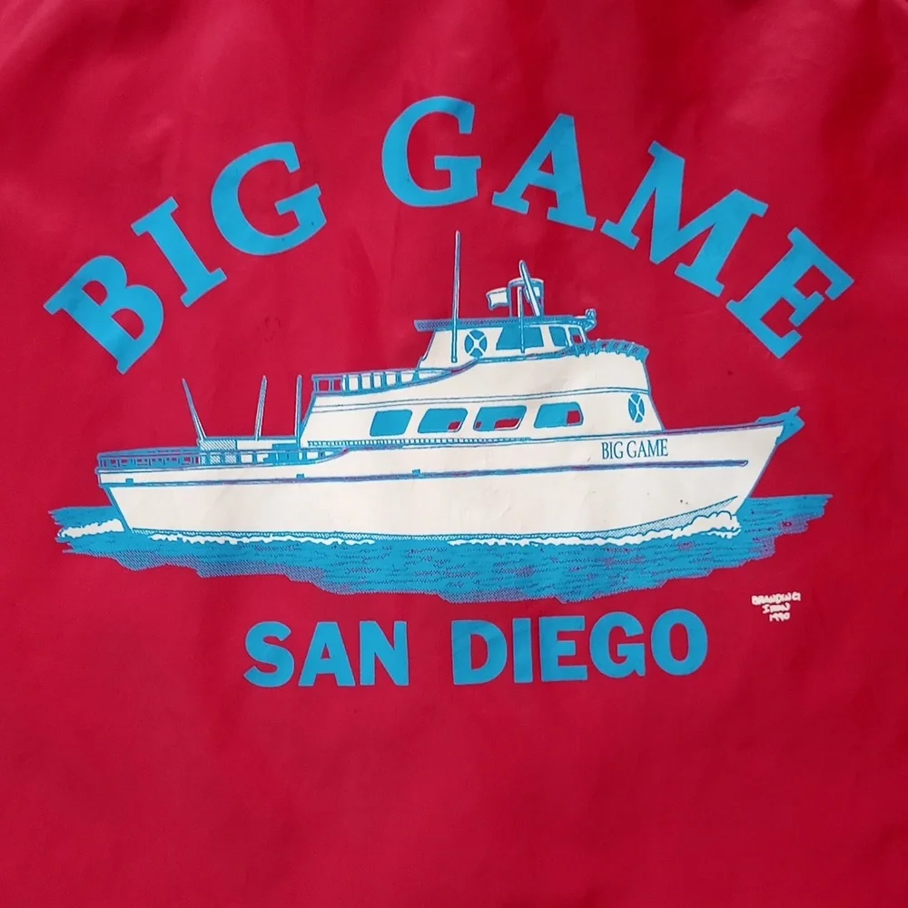 Vintage 1990 KING LOUIE BIG GAME Boat San Diego Button-Up Jacket Unisex - Picture 4 of 12